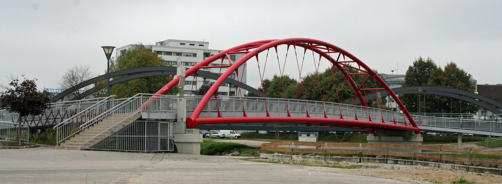 Fußgängerbrücke in Wieselburg